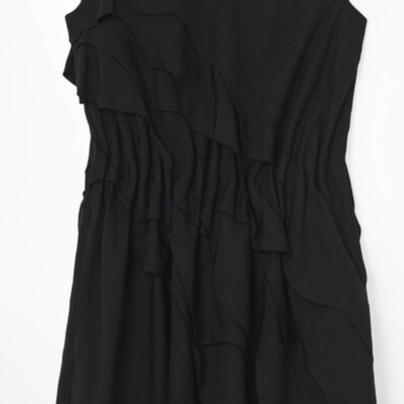 COS Layered Ruffle Linen Dress - Picture 3 of 7